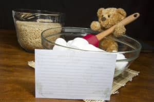 Recipe Card with Baking Bear