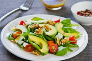 Avocado With Spinach And Feta Salad