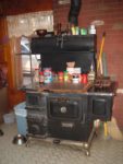 The wood burning cook stove