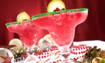 Blended Pomegranate Margaritas